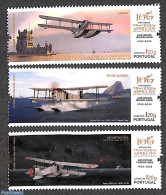 Portugal 2022 First South Atlantic Air Traverse 3v, Mint NH, Transport - Aircraft & Aviation - Ongebruikt