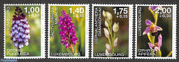 Luxemburg 2022 Caritas, Orchids 4v, Mint NH, Nature - Flowers & Plants - Orchids - Neufs