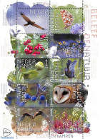 Netherlands 2023 Wieden 10v M/s S-a, Mint NH, Nature - Birds - Butterflies - Fruit - Owls - Nuovi