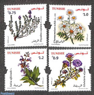 Tunisia 2022 Flora 4v, Mint NH, Nature - Flowers & Plants - Tunisia (1956-...)