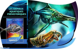 Djibouti 2016 Prehistoric Water Animals, Mint NH, Nature - Fish - Prehistoric Animals - Fishes