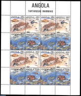 Angola 1993 Turtles M/s, Mint NH, Nature - Reptiles - Turtles - Angola