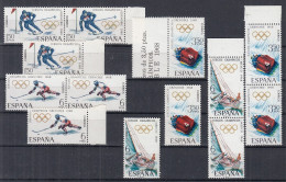 ⁕ SPAIN / ESPANA 1968 ⁕ Olympic Games Mi.1735-1737 & Mi.1780 ⁕ 13v MNH - Unused Stamps