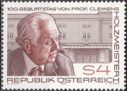 1986, Austria, Clemens Holzmeister, Anniversaries, Architects, Buildings, Famous People, MNH(**), Mi: 1843 - Ungebraucht