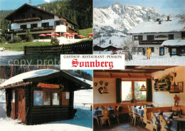 73588126 Dienten Hochkoenig Gasthof Restaurant Sonnberg Schischule Huette Winter - Autres & Non Classés