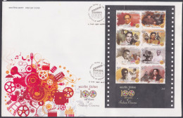 Inde India 2013 FDC Indian Cinema, Film, Films, Bollywood, Actor, Actress, Director, Movies, First Day Cover - Storia Postale