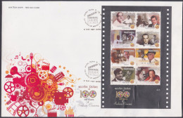 Inde India 2013 FDC Indian Cinema, Film, Films, Bollywood, Actor, Actress, Director, Movies, First Day Cover - Covers & Documents