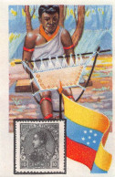 Cacao Et Chocolat - La Poste Internationale - Flag And Stamp Chromo Kwatta - Venezuela - Altri & Non Classificati