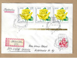 Los Vom 04.05 Einschreiben-Briefumschlag Aus Berlin 1972 - Storia Postale