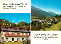 73587762 Muehldorf Kaernten Gasthof Pension Duernle Landschaftspanorama Alpen Mu - Otros & Sin Clasificación