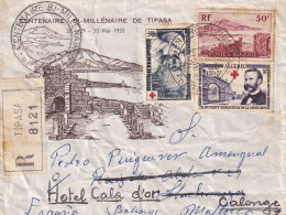 LETTRE 1955 RECOMANDEE TIPASA - Storia Postale