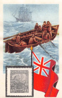 Cacao Et Chocolat - La Poste Internationale - Flag And Stamp Chromo Kwatta - Newfoundland Canada - Altri & Non Classificati