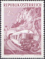 1971, Austria, Express Wagon Train, Krausel Tunnel, Landscapes, Railways, Tunnels, MNH(**), Mi: 1376 - Nuovi