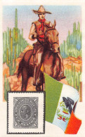 Cacao Et Chocolat - La Poste Internationale - Flag And Stamp Chromo Kwatta - Mexico - Altri & Non Classificati