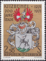 1971, Austria, Kitzbühel, Animals , Birds, Coats Of Arms, Heraldic Animals, MNH(**), Mi: 1366 - Ungebraucht