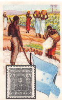 Cacao Et Chocolat - La Poste Internationale - Flag And Stamp Chromo Kwatta - Honduras - Sonstige & Ohne Zuordnung