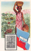 Cacao Et Chocolat - La Poste Internationale - Flag And Stamp Chromo Kwatta - Haiti - Altri & Non Classificati