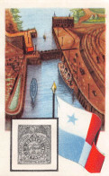 Cacao Et Chocolat - La Poste Internationale - Flag And Stamp Chromo Kwatta - Panama - Sonstige & Ohne Zuordnung