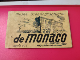 CPA Carnet De 20 Cartes Des Espèces Aquatiques - Musée Océanographique
