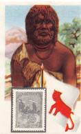 Cacao Et Chocolat - La Poste Internationale - Flag And Stamp Chromo Kwatta - Tasmania - Altri & Non Classificati