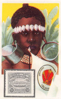 Cacao Et Chocolat - La Poste Internationale - Flag And Stamp Chromo Kwatta - Solomon Islands - Sonstige & Ohne Zuordnung