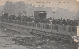 75 PARIS CRUE PONT SULLY - Paris Flood, 1910