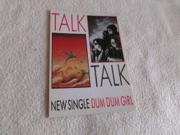 BELLE CARTE PUBLICITE  "TALK-TALK ...ALBUM DUM DUM GIRL" .. - Música Y Músicos