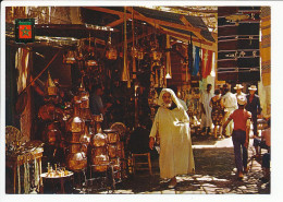 CPSM 10.5 X 15 Maroc Typique Artisanat Marocain     Le Souk Des Cuivres - Autres & Non Classés