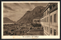 Cartolina Porlezza, Un Particolare Del Collegio  - Andere & Zonder Classificatie