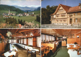 11891375 Hundwil Gasthaus Roessli Speisesaal Ortsblick Hundwil - Autres & Non Classés