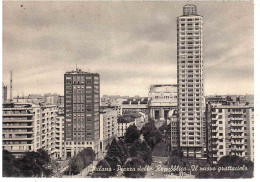 1956 L.10 REPUBBLICA CARTOLINA MILANO PIAZZA DELLA REPUBBLICA - Milano (Milan)