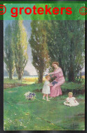 Kunstlerkarte Maler Johannes C. Krebs (1848-1924) Glückliche Tage Versanden 1919 Veldhoven-Eindhoven - Paintings