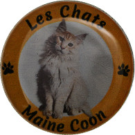 France, Jeton, Les Chats - Maine Coon, Nickel, TTB - Andere & Zonder Classificatie