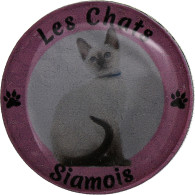 France, Jeton, Les Chats - Siamois, Nickel, TTB - Andere & Zonder Classificatie