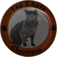 France, Jeton, Les Chats - Chartreux, Nickel, TTB - Andere & Zonder Classificatie