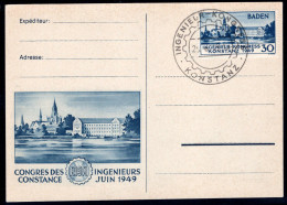 Französische Zone Baden, 1949, 46 I PF II, Brief - Other & Unclassified