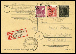 Berlin Vorläufer, 1948, 166,176,177, Brief - Sonstige & Ohne Zuordnung