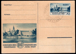 Französische Zone Baden, 1949, 46 I, Brief - Autres & Non Classés