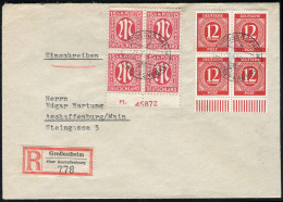 Gemeinschaftsausgaben, 1946, 916(4), AM 8z(4) PL, Brief - Altri & Non Classificati