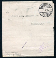 Deutsche Kolonien Ostafrika, 1916, Brief - German East Africa