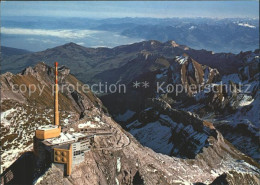 11888375 Saentis AR Fliegeraufnahme Bergstation Mit Vorarlberg Saentis AR - Autres & Non Classés