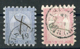 Finnland, 1860, 3 A, 4 A, Gestempelt - Other & Unclassified