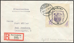 Deutsche Lokalausg. Bad Nauheim, 1946, 5 Y I/ III, Brief - Autres & Non Classés