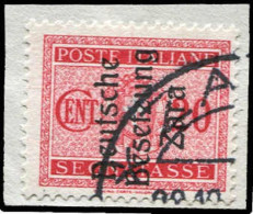 Deutsche Besetz.II.WK Zara, 1943, P 3 PF V, Briefstück - Occupation 1938-45