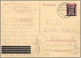 Deutsche Lokalausg. Glauchau, 1945, PB 893 II, Brief - Other & Unclassified