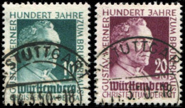 Französische Zone Württemberg, 1949, 47-48, Gestempelt - Autres & Non Classés