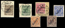 Deutsche Kolonien Samoa, 1900, 1-6, Briefstück - Samoa