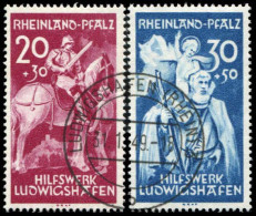 Französische Zone Rheinland Pfalz, 1948, 30-31, Gestempelt - Autres & Non Classés