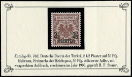 Deutsche Auslandspost Türkei, 1889, 10 D, Postfrisch - Deutsche Post In Marokko