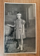 19407.   Fotografia Cartolina D'epoca Bambina Ricordo Cresima 1939 Firenze - 13,5x8,5 Foto Zaccaria - Personnes Anonymes